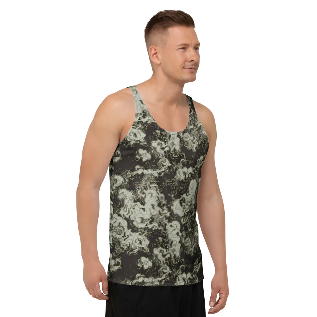 Eclipse Swirl on Men's Tank Top — Right Front