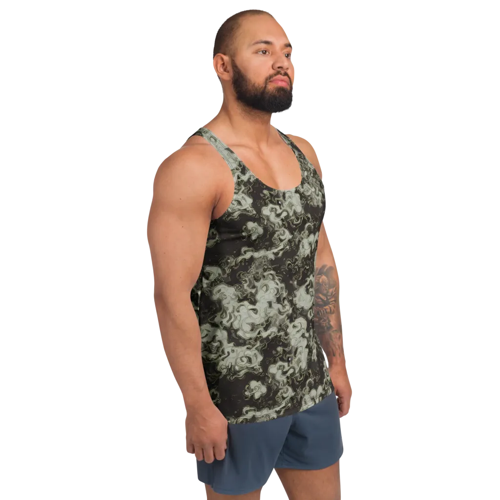 Eclipse Swirl on Men's Tank Top — Right Front