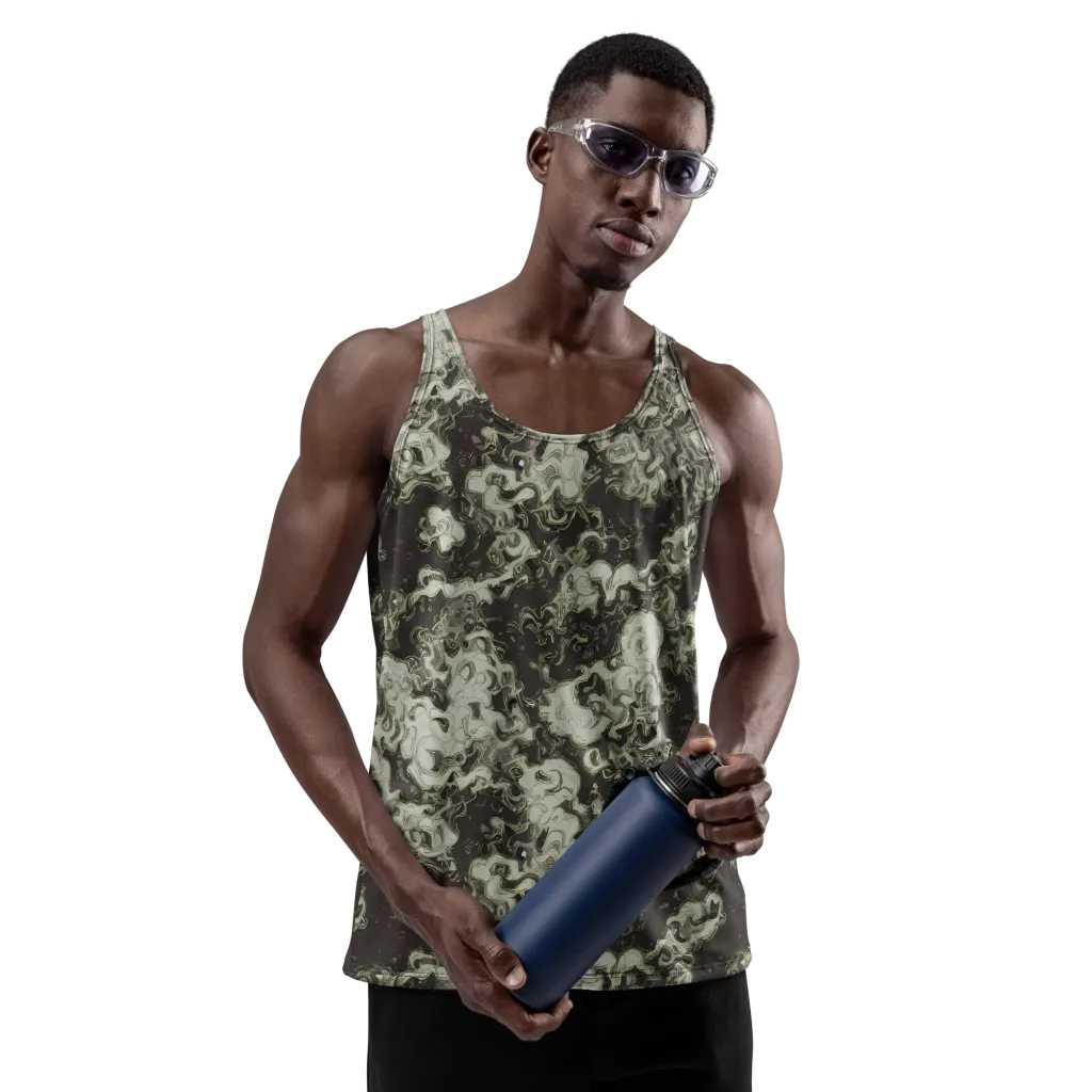 Eclipse Swirl on Men's Tank Top — Front