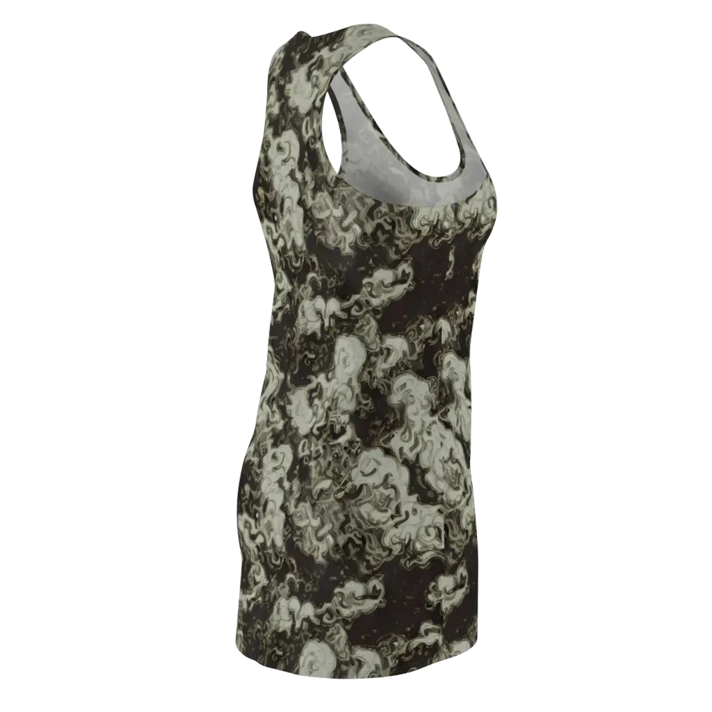 Eclipse Swirl on Racerback Dress — Back Side
