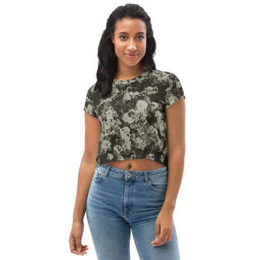 Eclipse Swirl on a Crop Tee