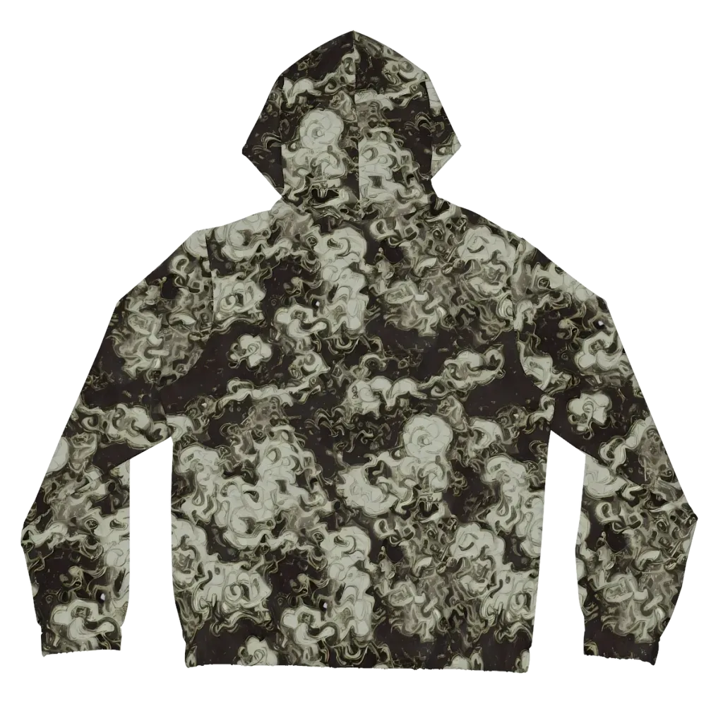 Eclipse Swirl on Women's Full-Zip Hoodie — Back