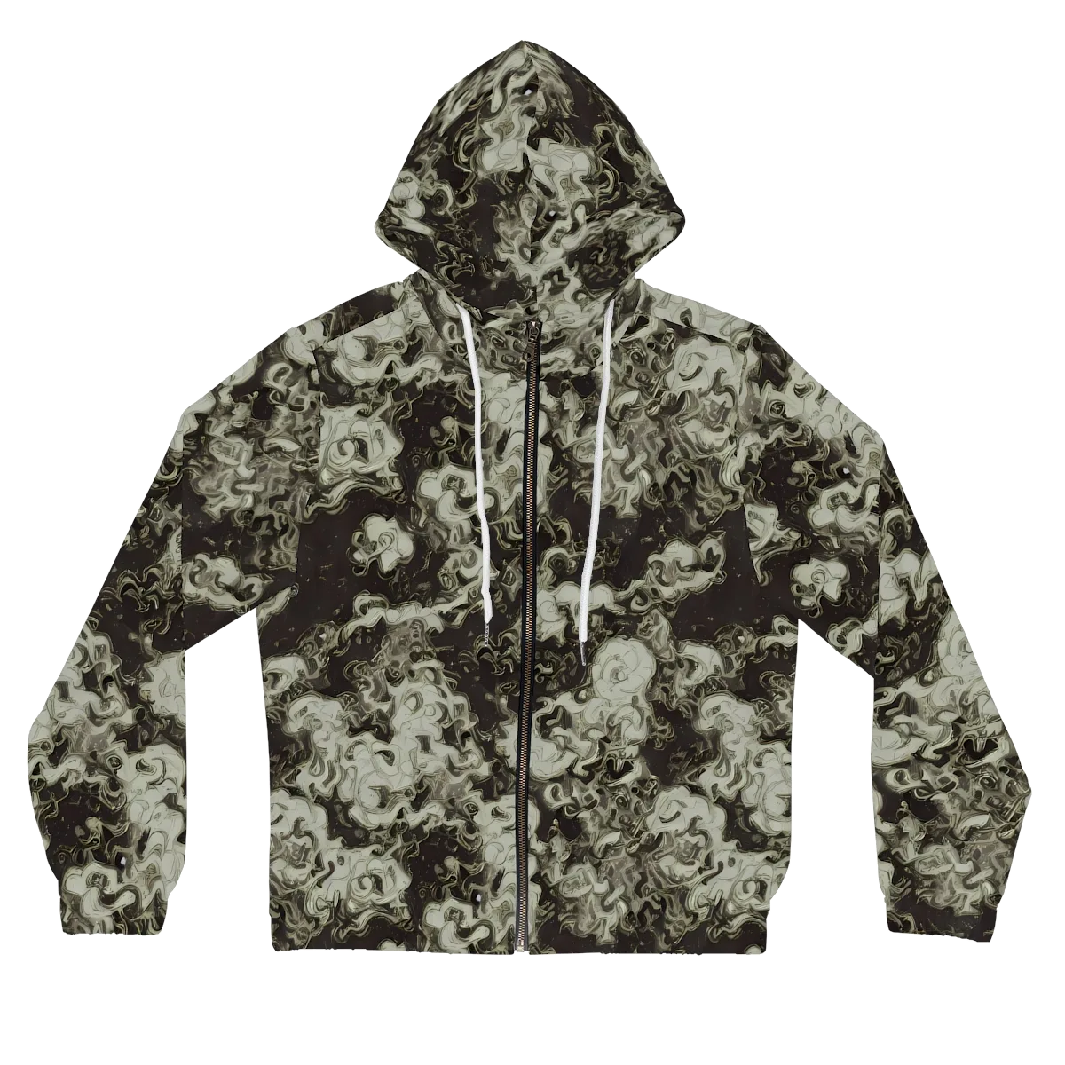 Eclipse Swirl on Women's Full-Zip Hoodie — Front
