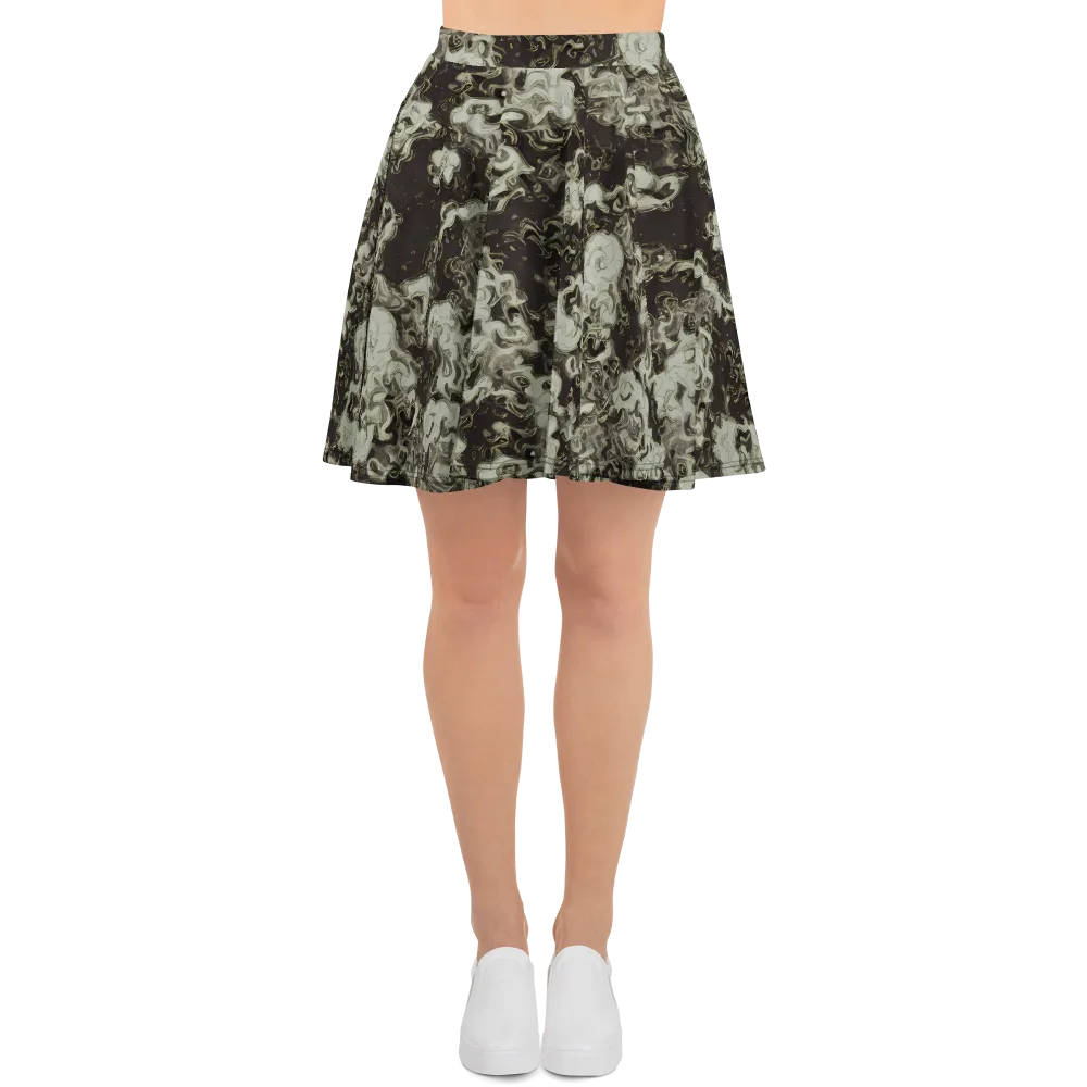 Eclipse Swirl on Skater Skirt — Front