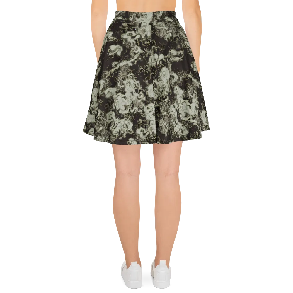 Eclipse Swirl on Skater Skirt — Back