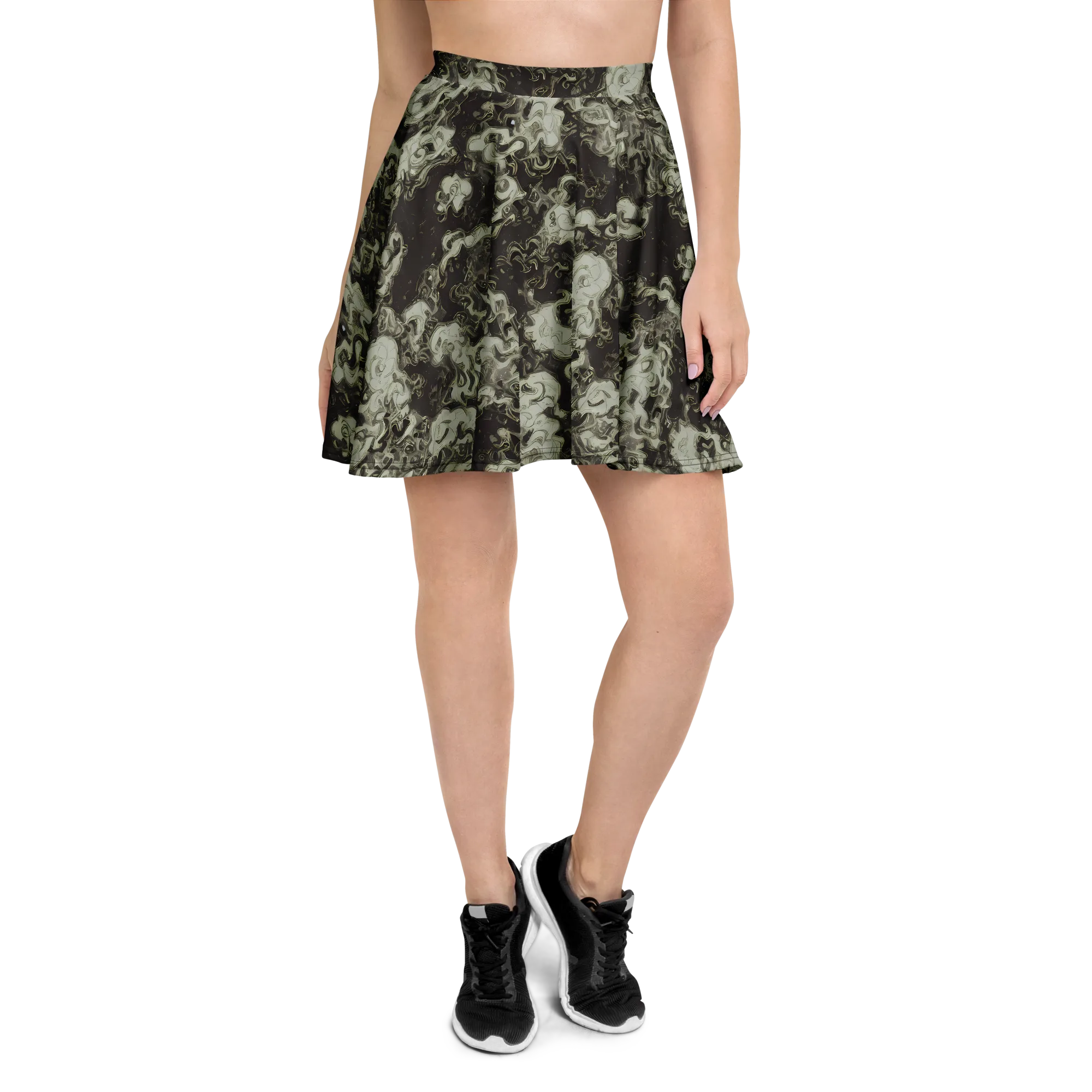 Eclipse Swirl on Skater Skirt — Front