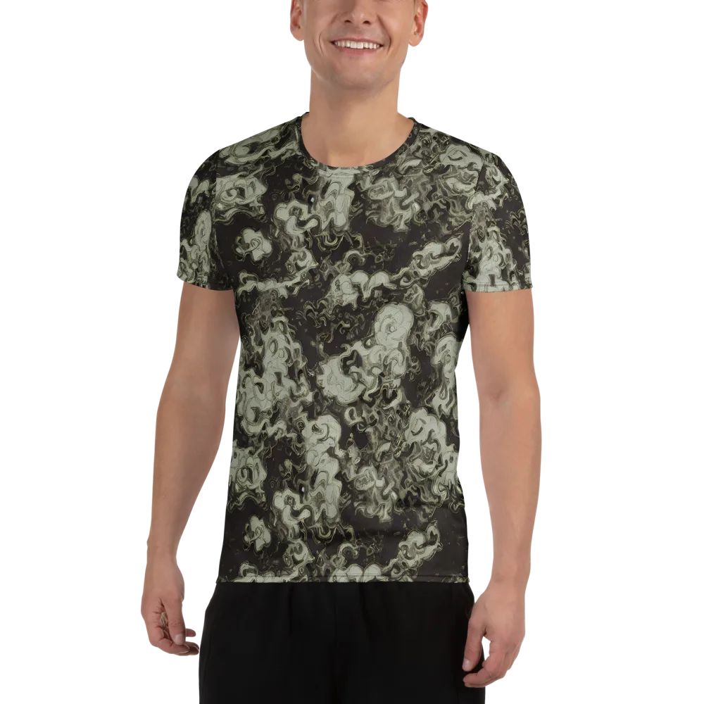 Eclipse Swirl on Men's Athletic T-Shirt — Front