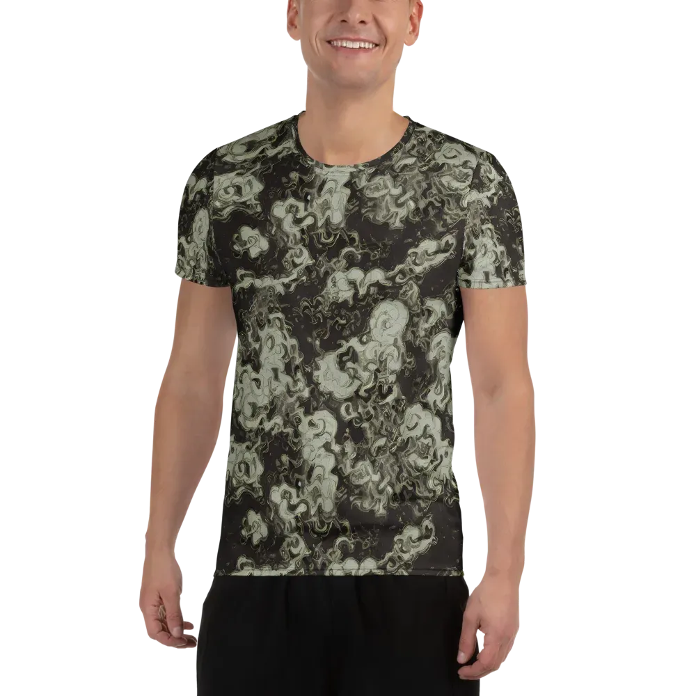 Eclipse Swirl on Men's Athletic T-Shirt — Front
