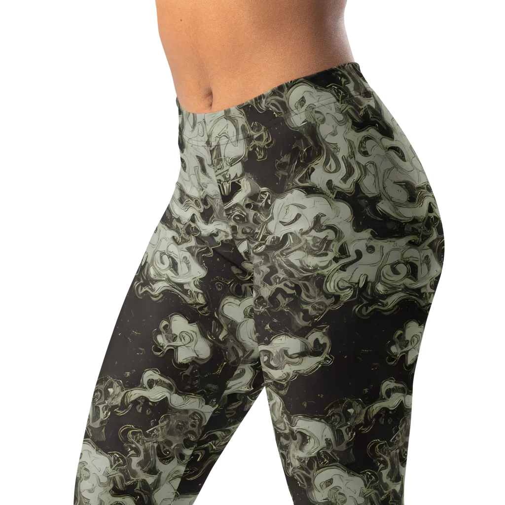 Eclipse Swirl on Leggings — Left Front