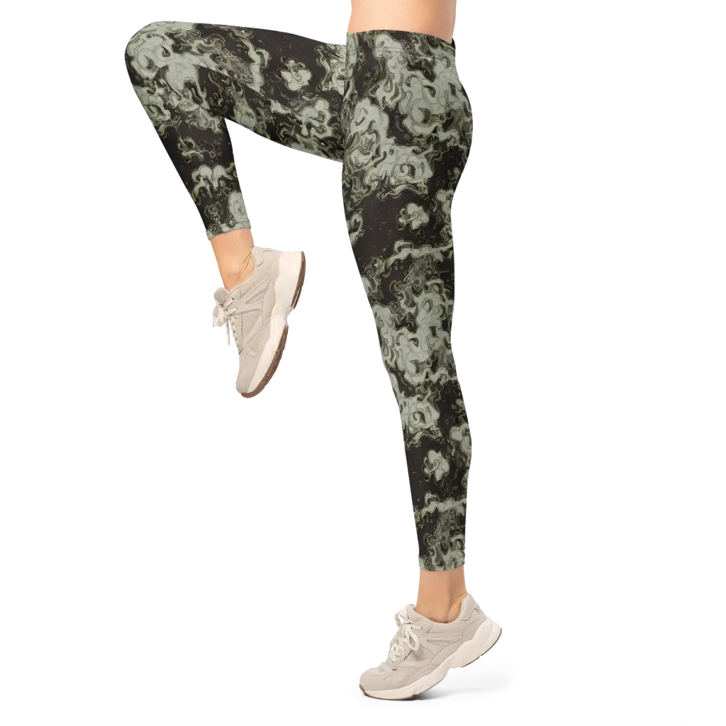Eclipse Swirl on Leggings — Left
