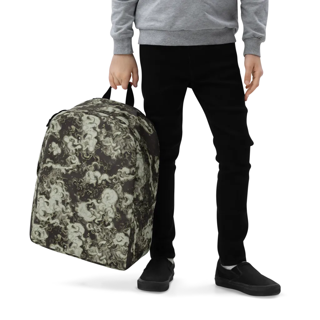 Eclipse Swirl on Minimalist Backpack — Zoomed-in
