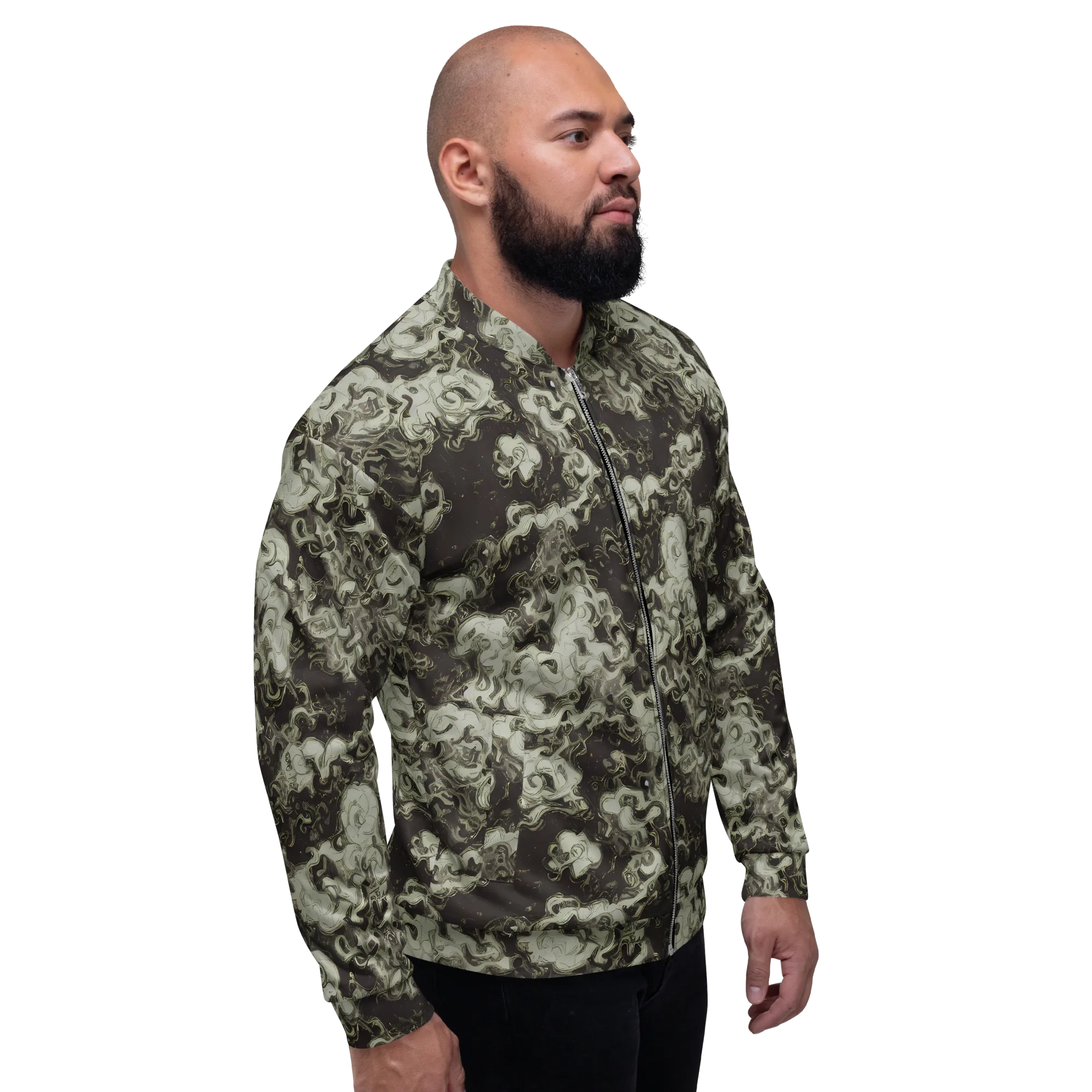 Eclipse Swirl on Bomber Jacket — Right