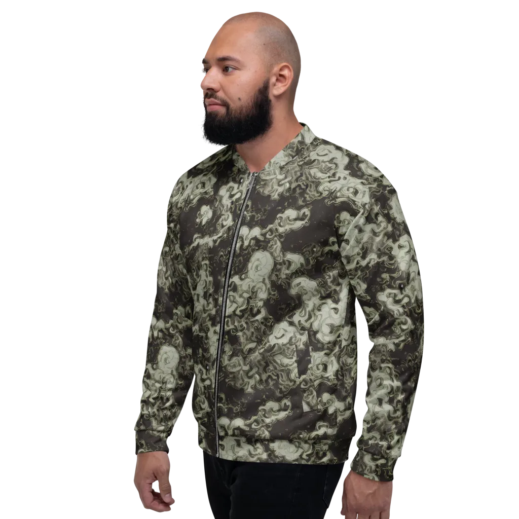 Eclipse Swirl on Bomber Jacket — Left