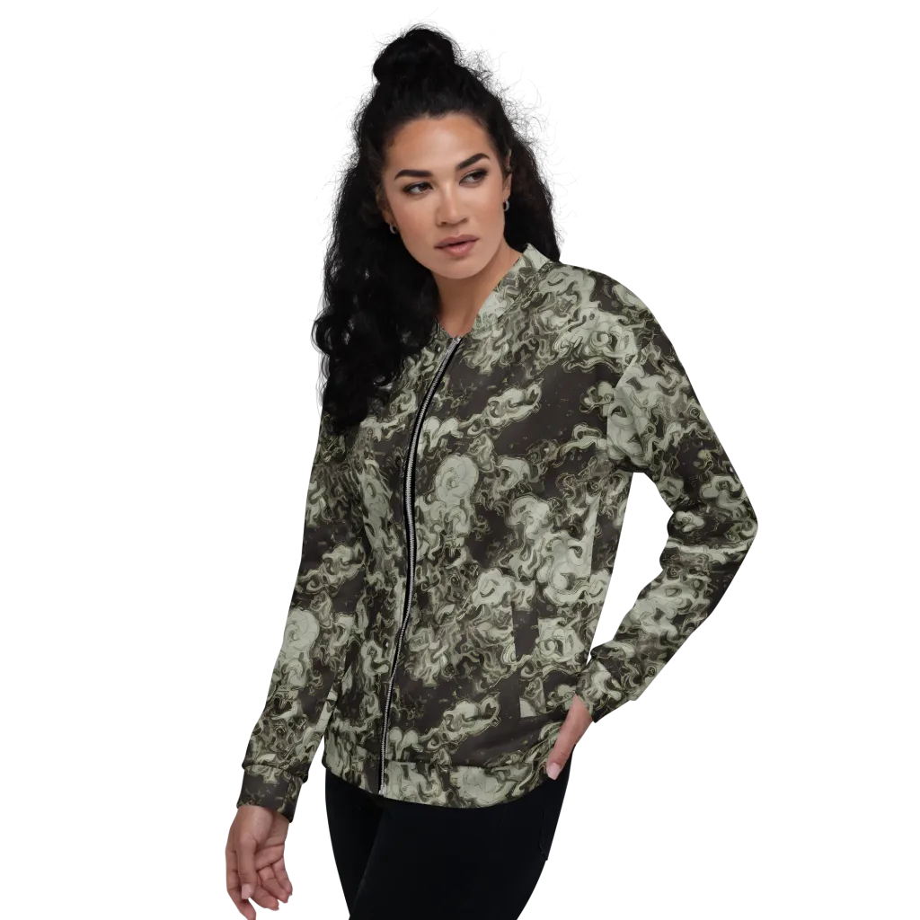 Eclipse Swirl on Bomber Jacket — Left
