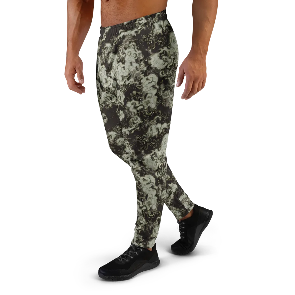 Eclipse Swirl on Men's Joggers — Left
