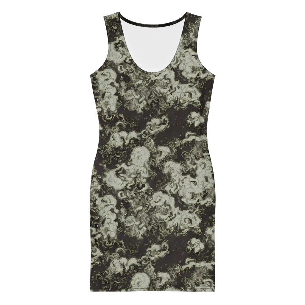 Eclipse Swirl on Bodycon Dress — Front