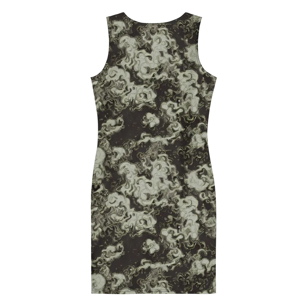 Eclipse Swirl on Bodycon Dress — Back