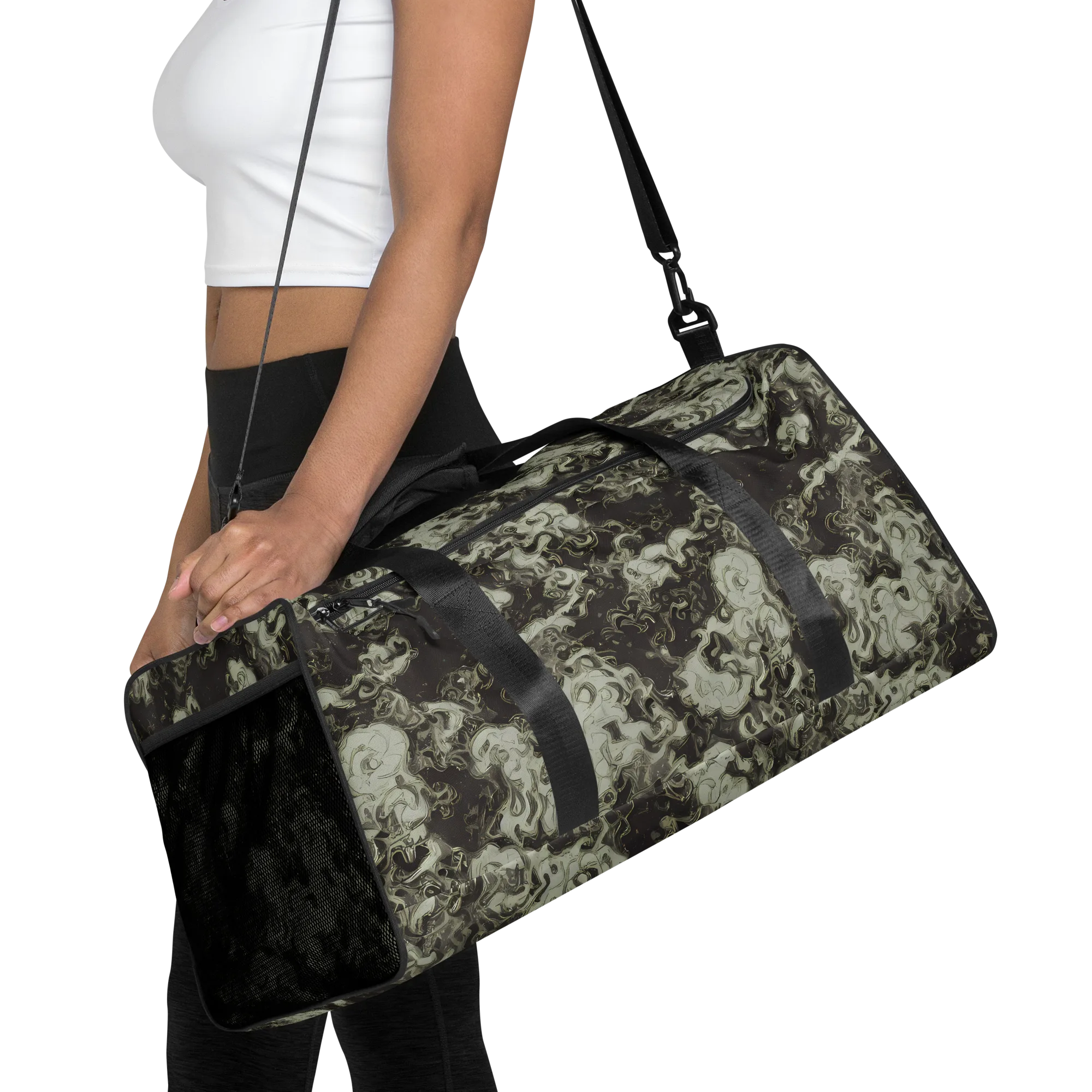 Eclipse Swirl on Duffle Bag — Front