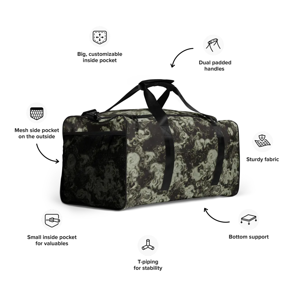 Eclipse Swirl on Duffle Bag — Right Front