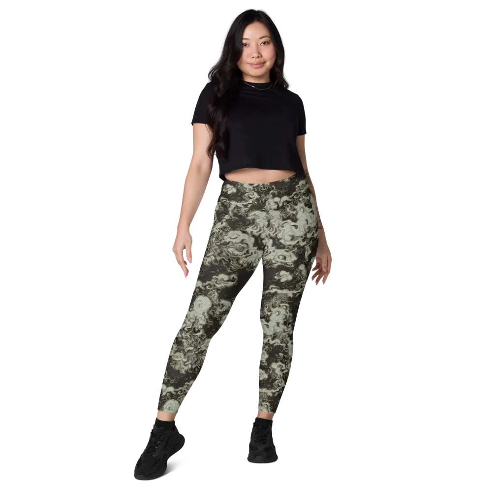 Eclipse Swirl on Leggings with Pockets — Front