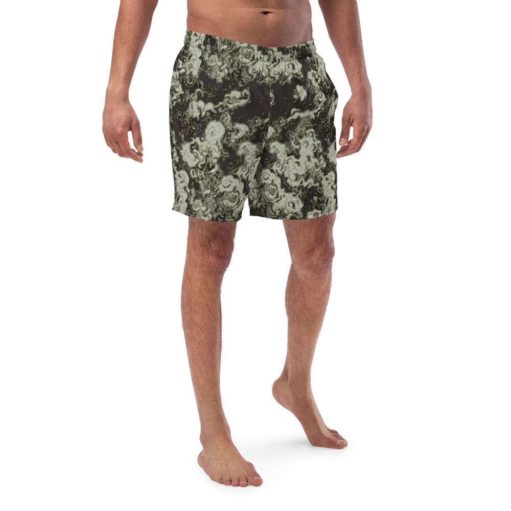 Eclipse Swirl on Swim Trunks — Front