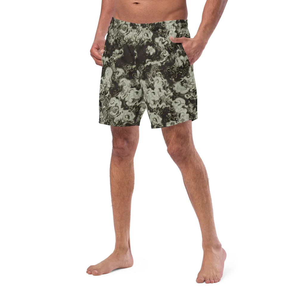 Eclipse Swirl on Swim Trunks — Left Front