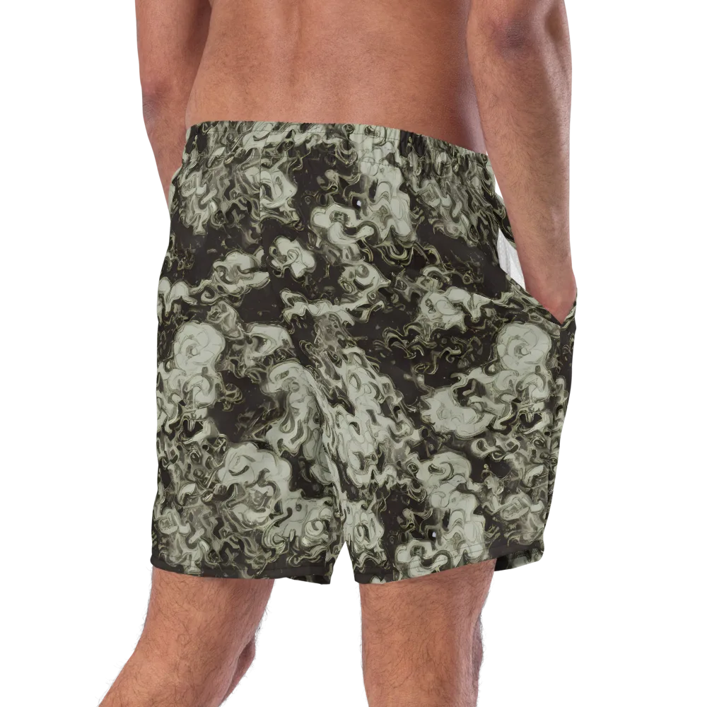 Eclipse Swirl on Swim Trunks — Right Back