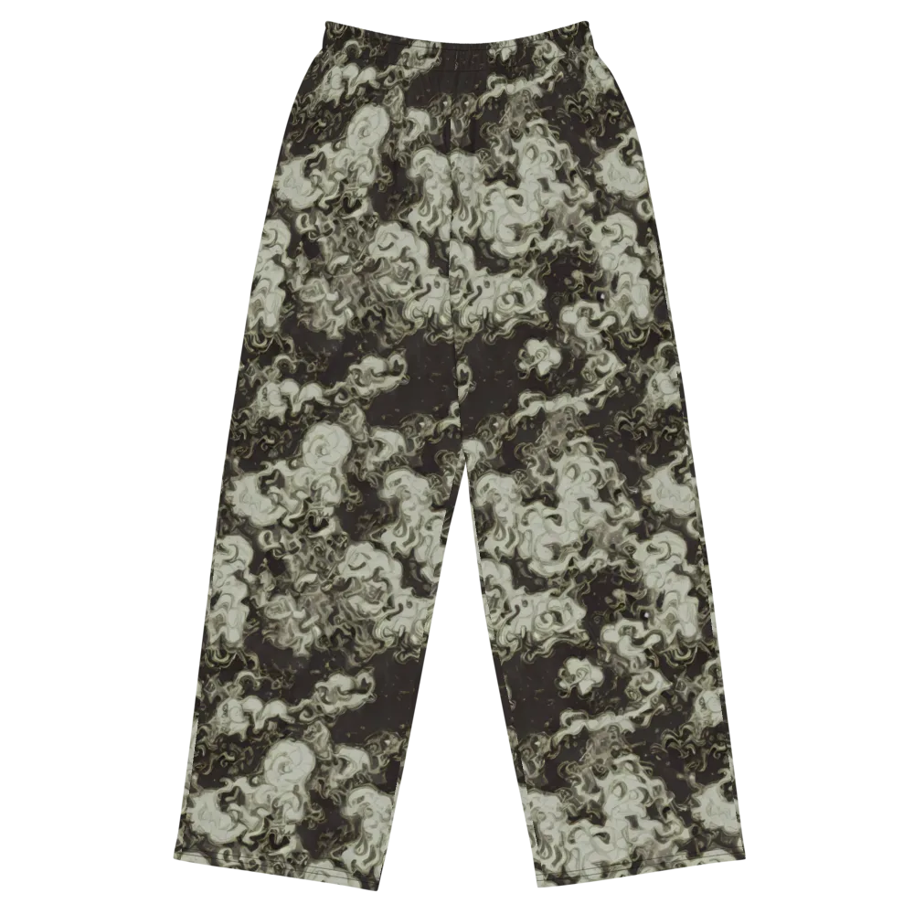 Eclipse Swirl on Wide-Leg Pants — Front
