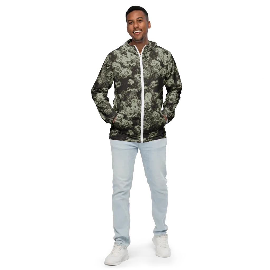 Eclipse Swirl on Men's Windbreaker — Front