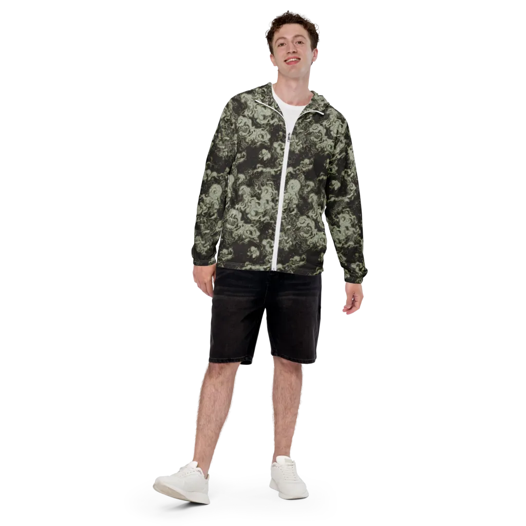 Eclipse Swirl on Men's Windbreaker — Front