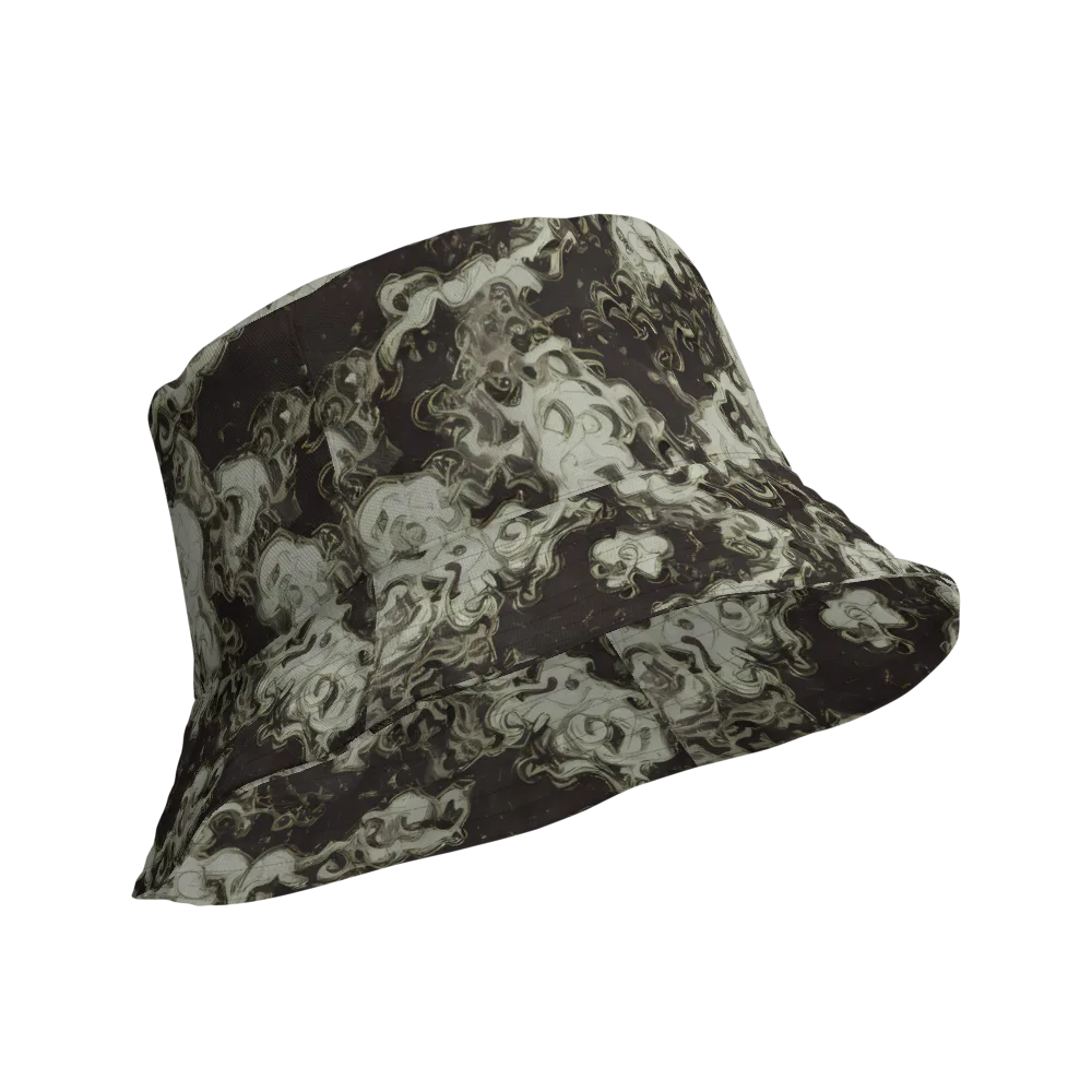 Eclipse Swirl on Reversible Bucket Hat — Product details Outside