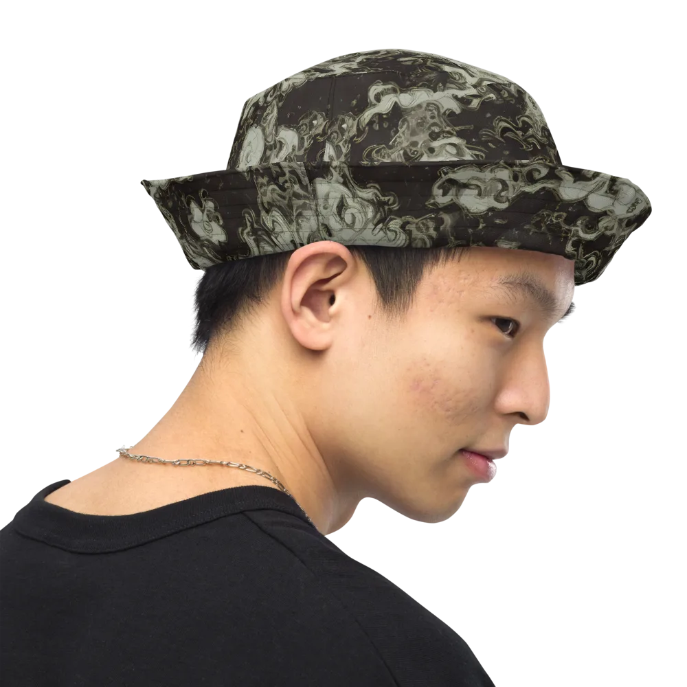Eclipse Swirl on Reversible Bucket Hat — Right Outside