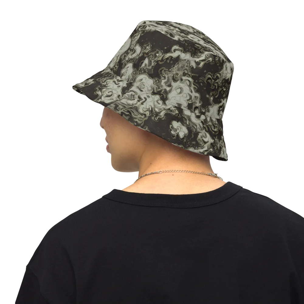 Eclipse Swirl on Reversible Bucket Hat — Back Inside