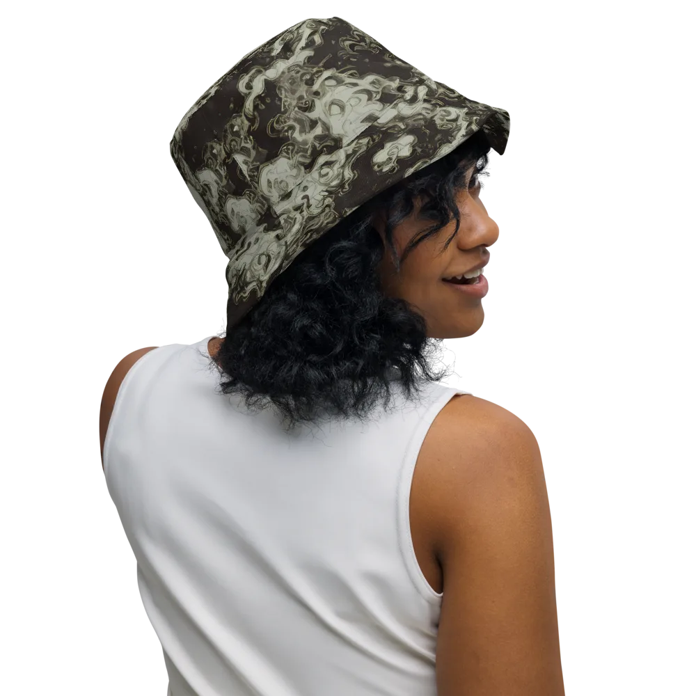 Eclipse Swirl on Reversible Bucket Hat — Right Outside