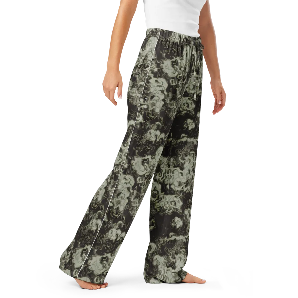 Eclipse Swirl on Women's Pajama Pants — Right Front