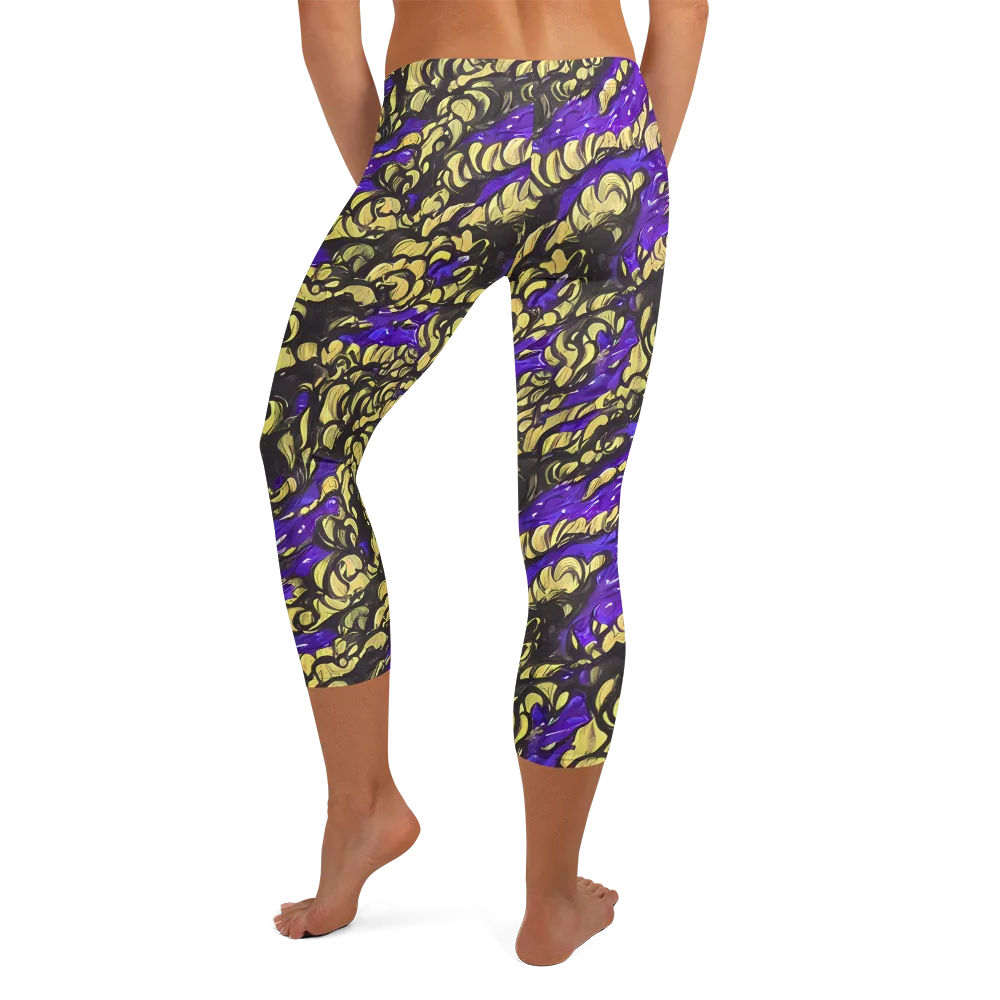Violet Alchemy on Capri Leggings — Back