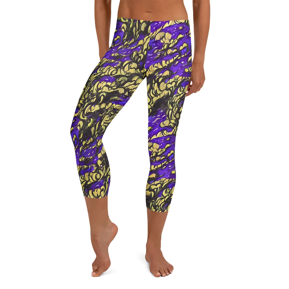 Violet Alchemy on Capri Leggings — Front