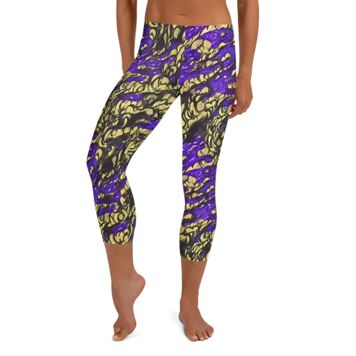 Violet Alchemy on a Capri Leggings