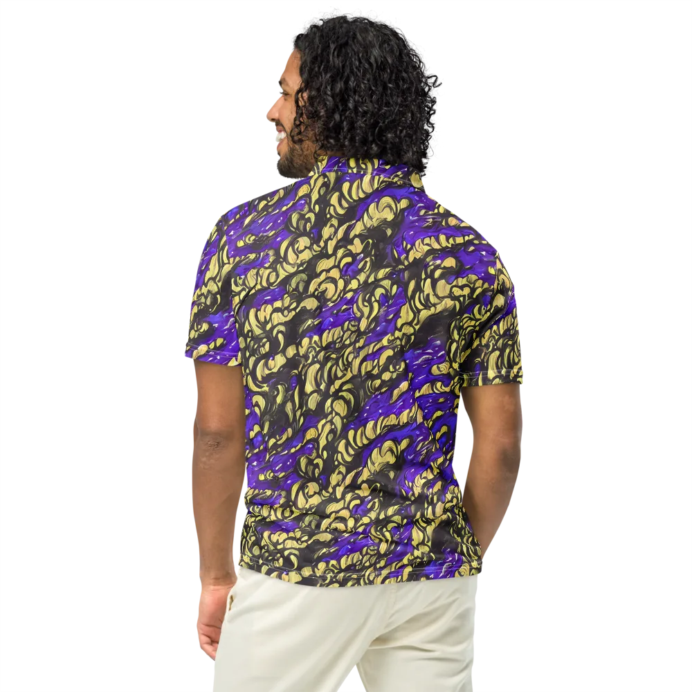 Violet Alchemy on Men's Slim Fit Polo Shirt — Back