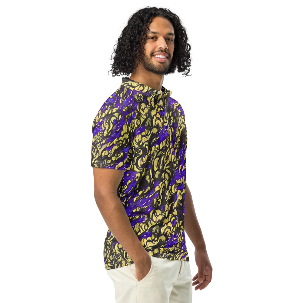 Violet Alchemy on Men's Slim Fit Polo Shirt — Right Front