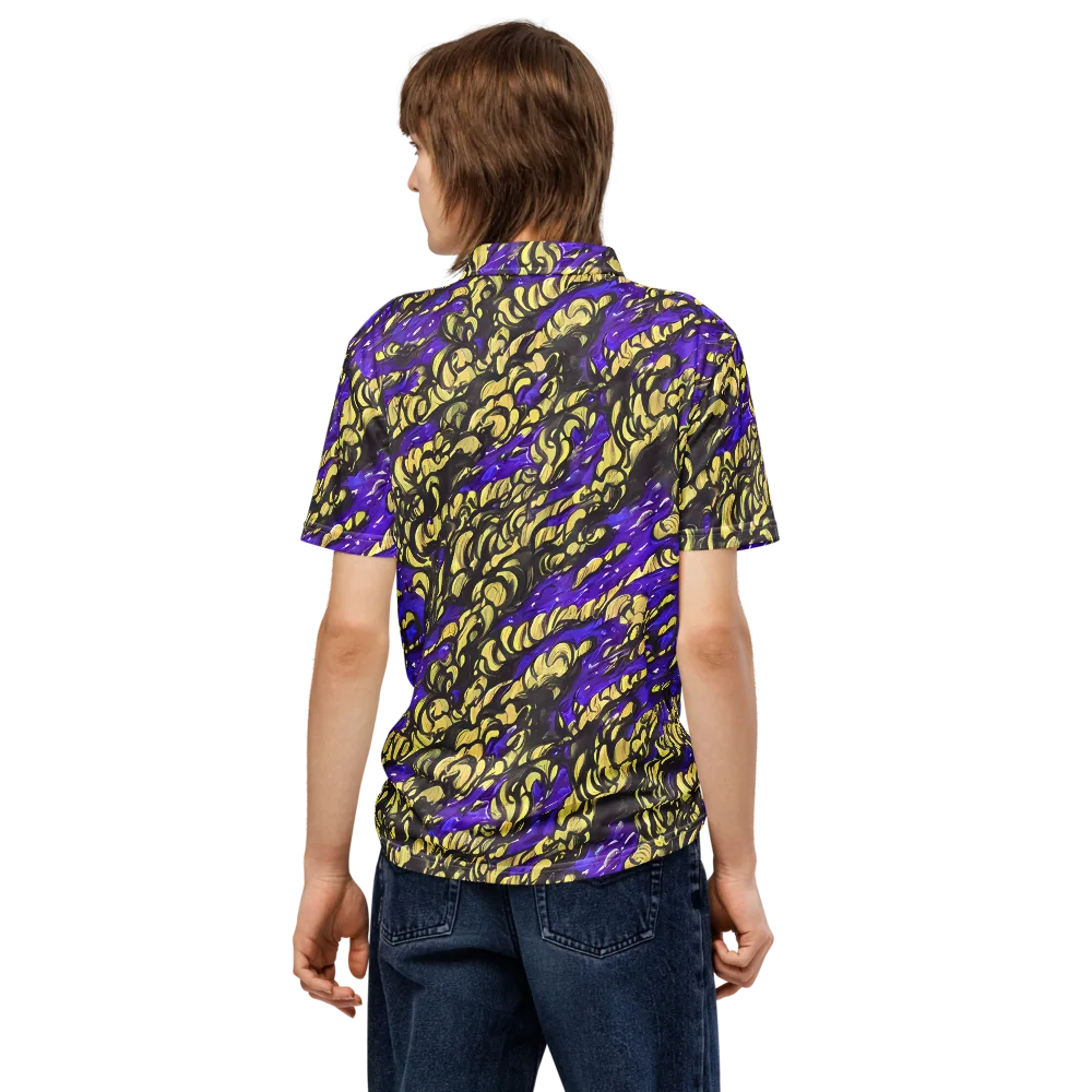 Violet Alchemy on Men's Slim Fit Polo Shirt — Back