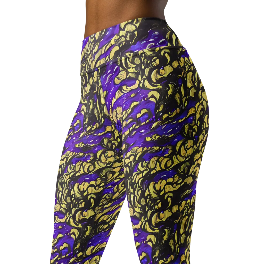 Violet Alchemy on Yoga Leggings — Left Front