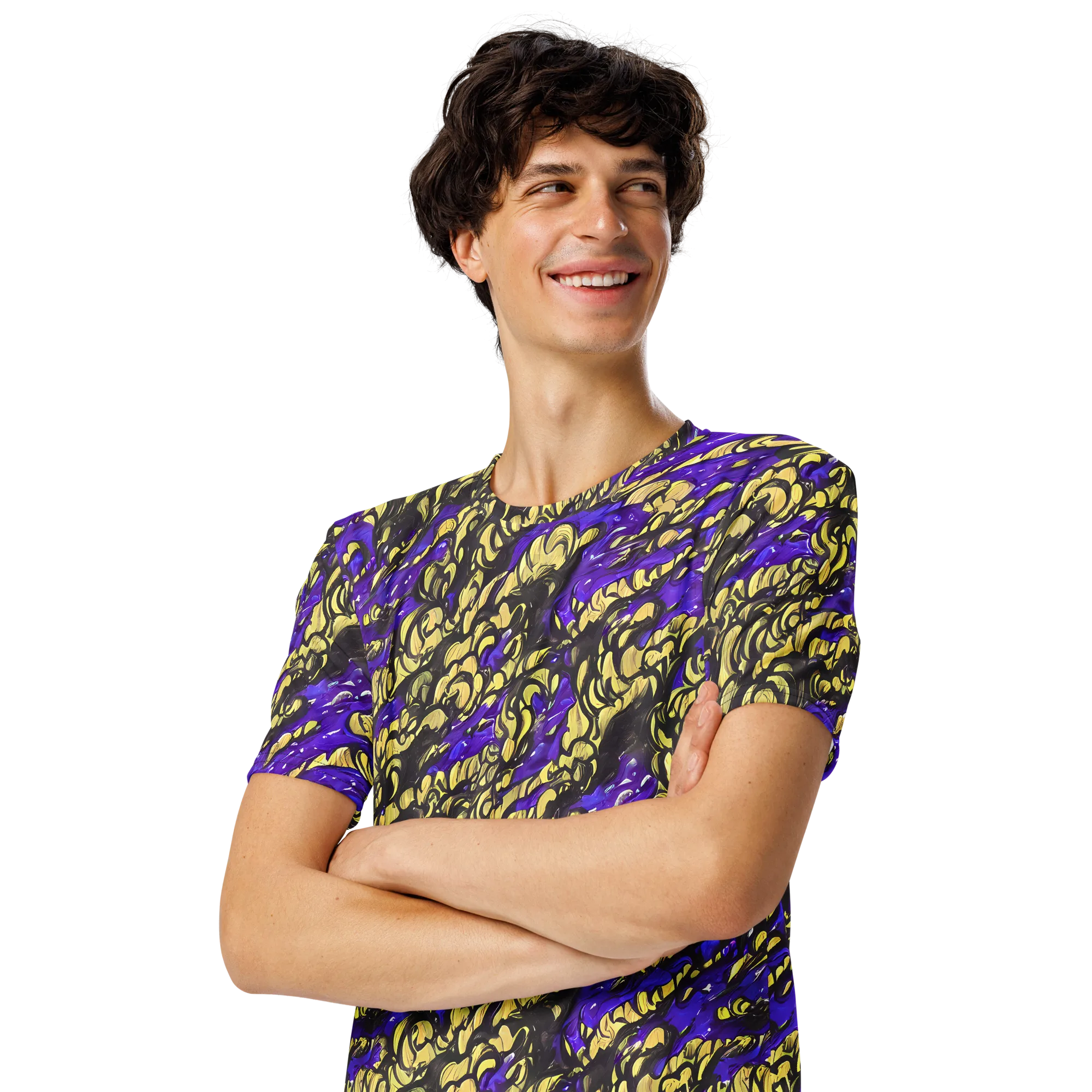 Violet Alchemy on Men's Crew Neck T-Shirt — Left Front