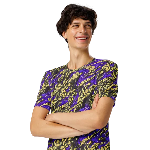 Violet Alchemy on a Men's Crew Neck T-Shirt