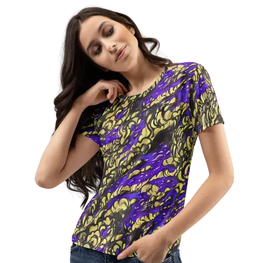 Violet Alchemy on a Women's Crew Neck T-Shirt
