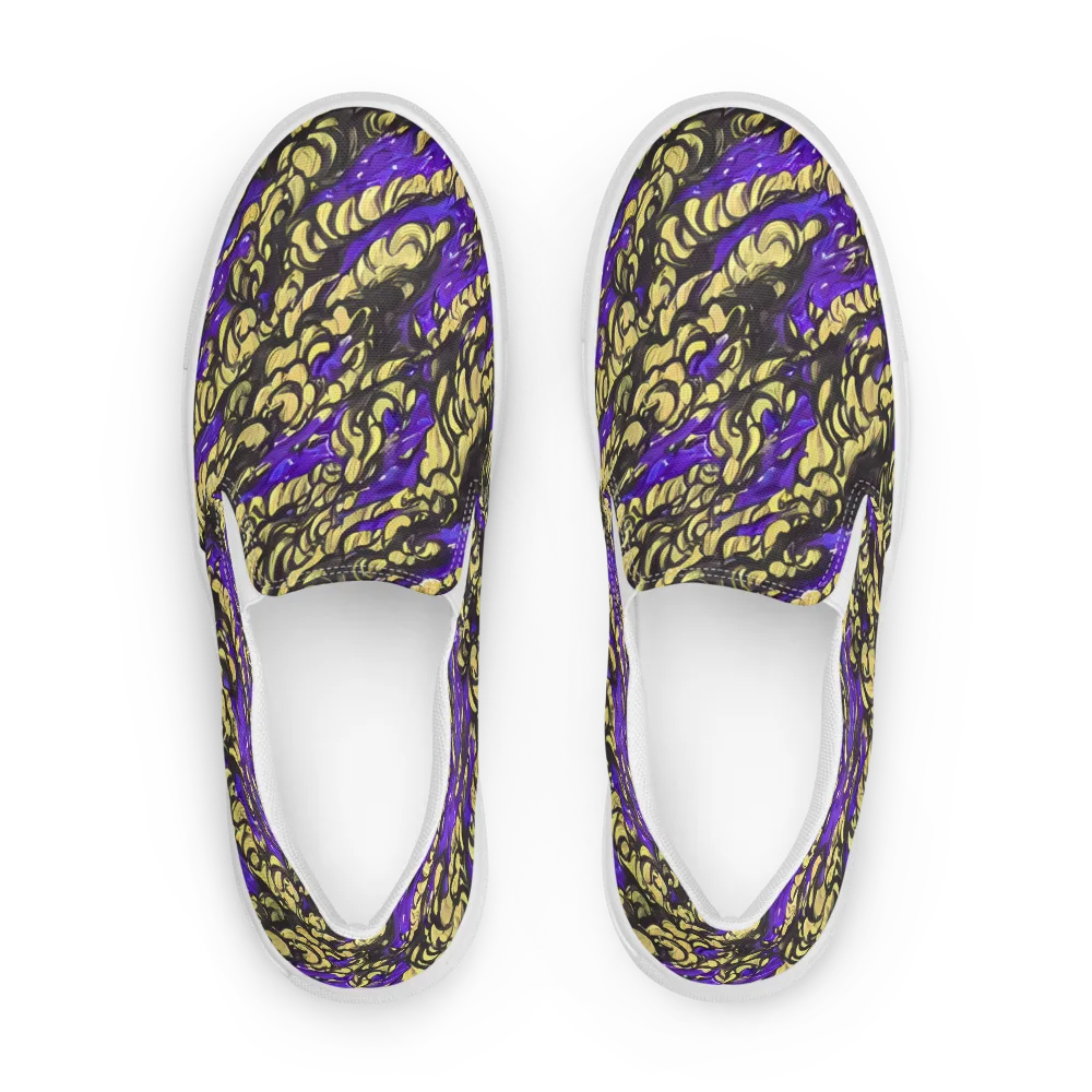 Violet Alchemy on Men's Slip-On Canvas Shoes — Front