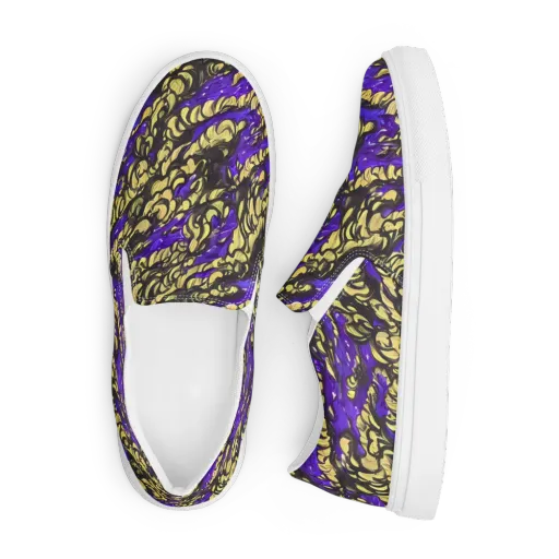 Violet Alchemy on a Men's Slip-On Canvas Shoes