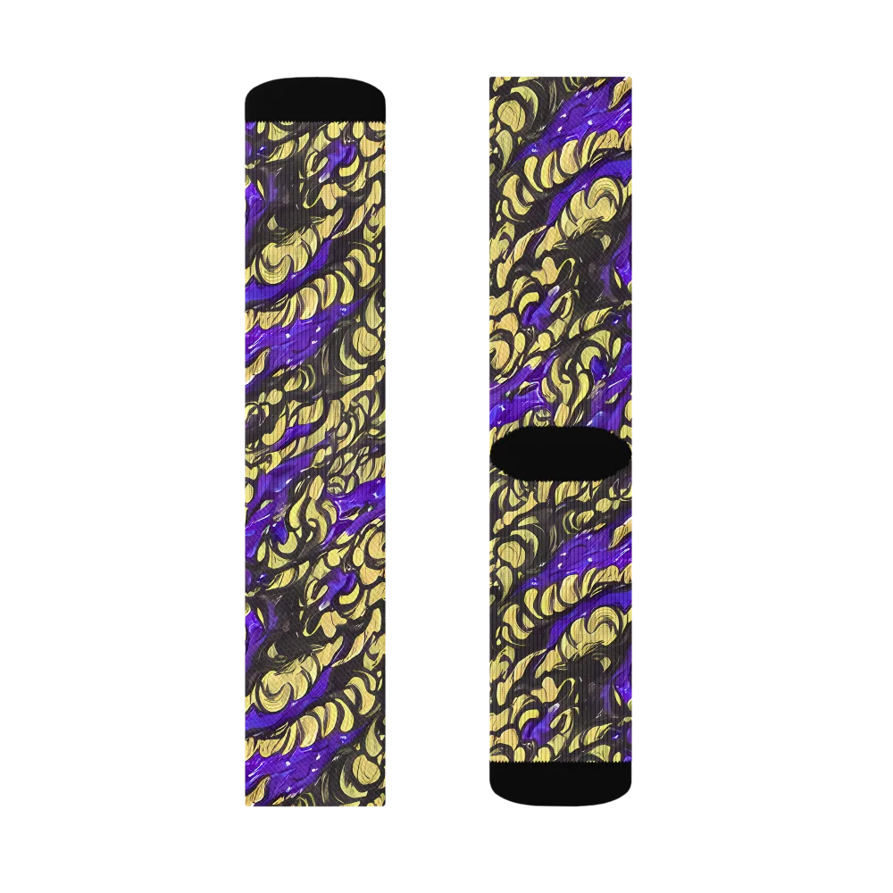 Violet Alchemy on Socks — Left Sock