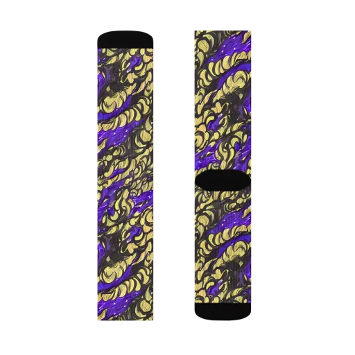 Violet Alchemy on a Socks