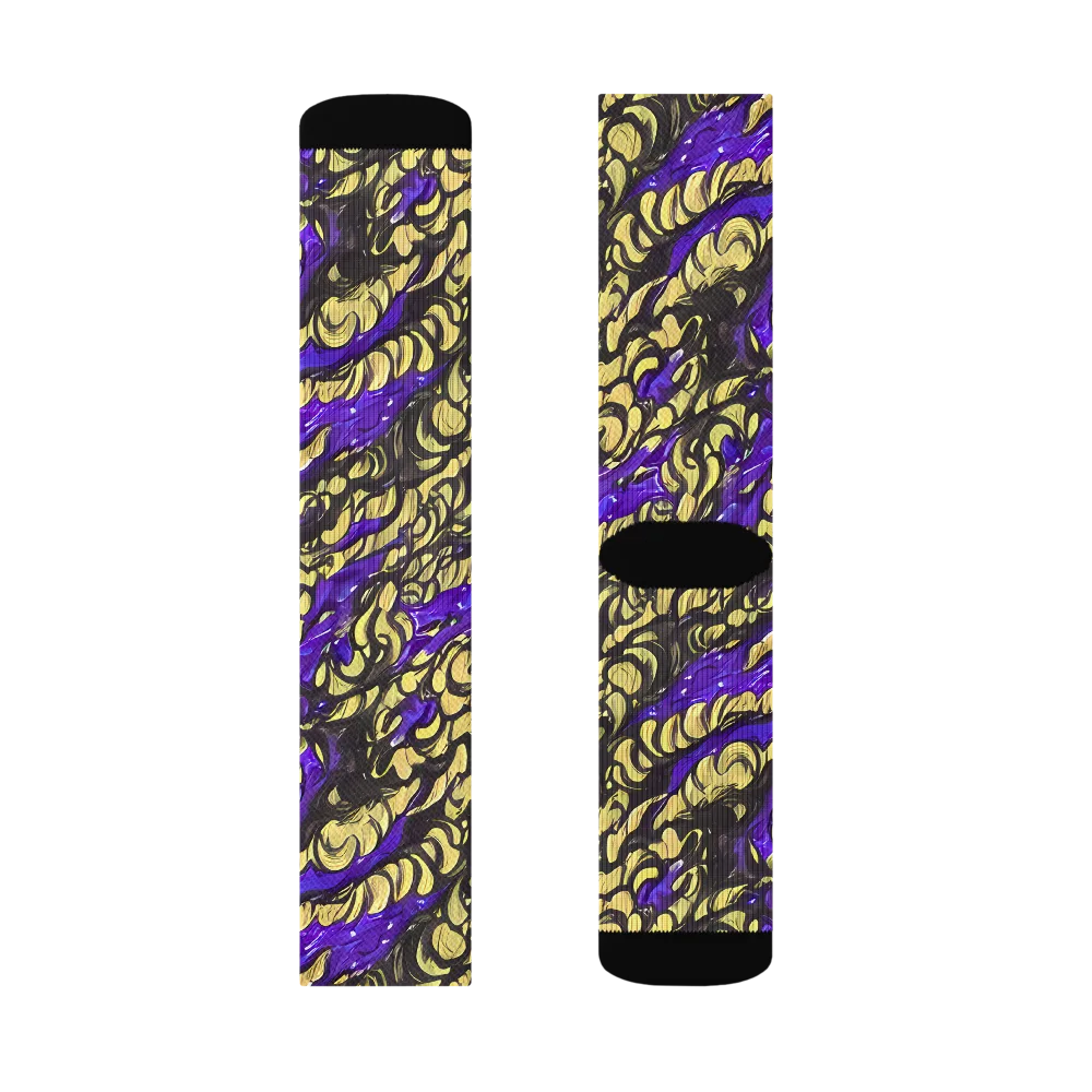 Violet Alchemy on Socks — Right Sock
